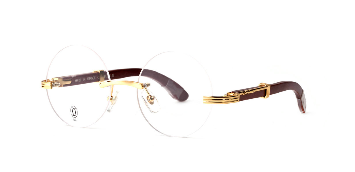 Wholesale Cartier Round Glasses Frame For Sale-593