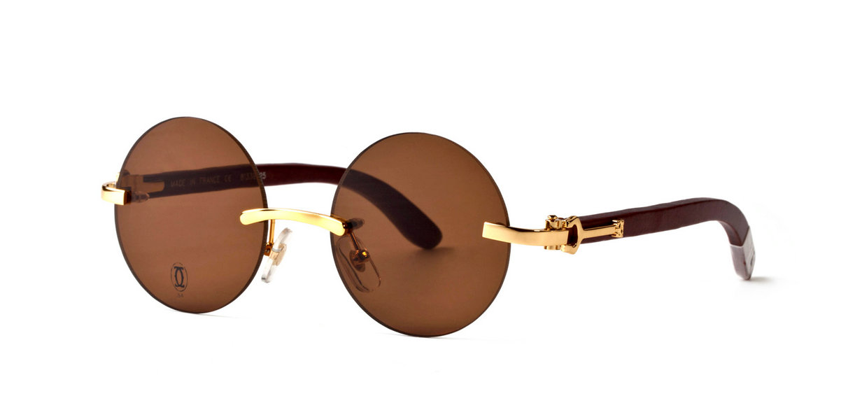 Wholesale Cartier Round Frame Sunglasses-608
