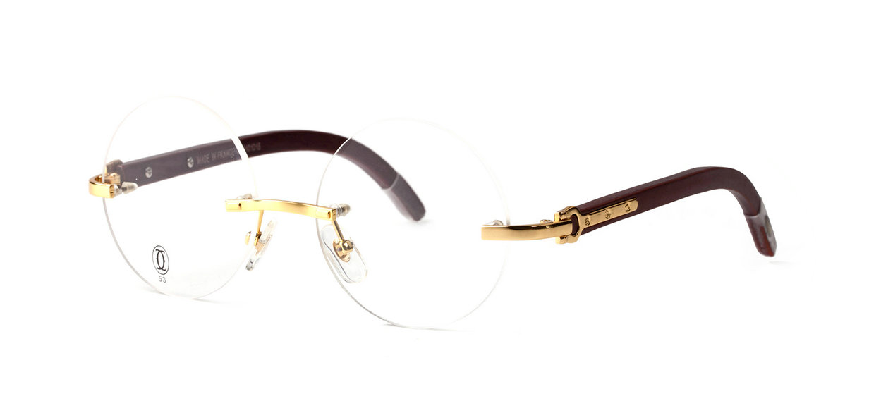 Wholesale Cartier Round Glasses Frame For Sale-611