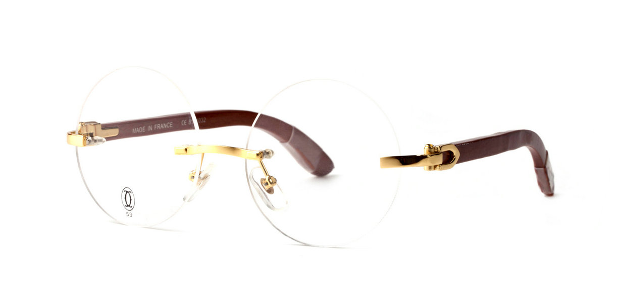 Wholesale Cartier Round Glasses Frame For Sale-612