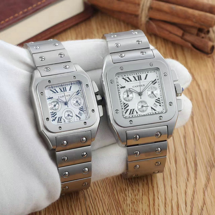 Wholesale Cheap Cartier Couple Watches for Sale-311