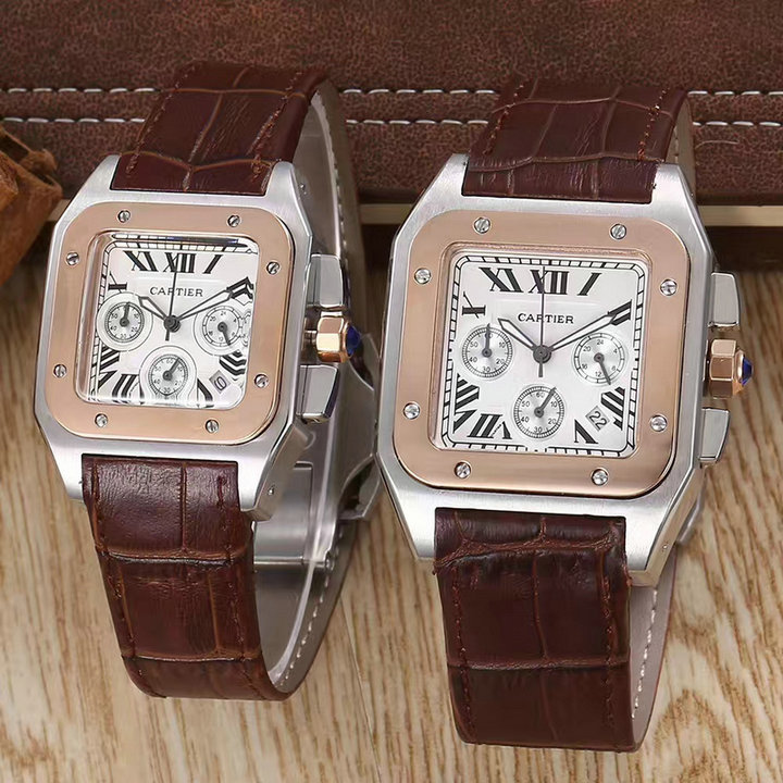 Wholesale Cartier Couple Watches for Cheap-324