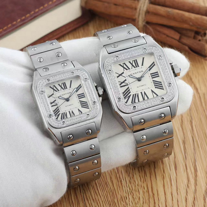 Wholesale Cartier Couple Watches for Cheap-332