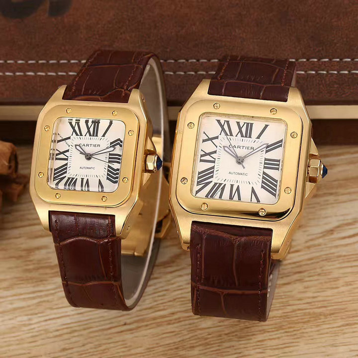 Wholesale Fashion Cartier Couple Watches for Cheap-346