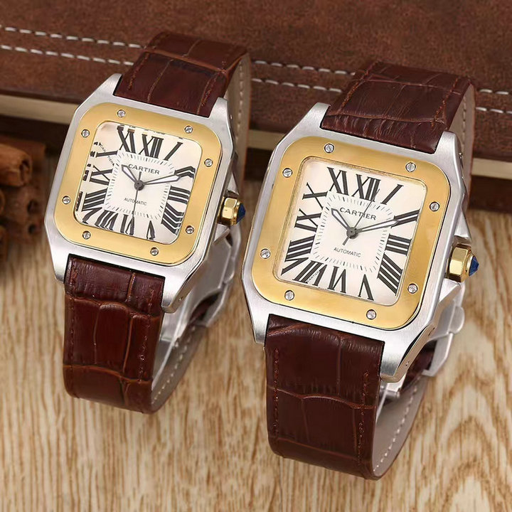 Wholesale Luxury Cartier Couple Watches for Cheap-348