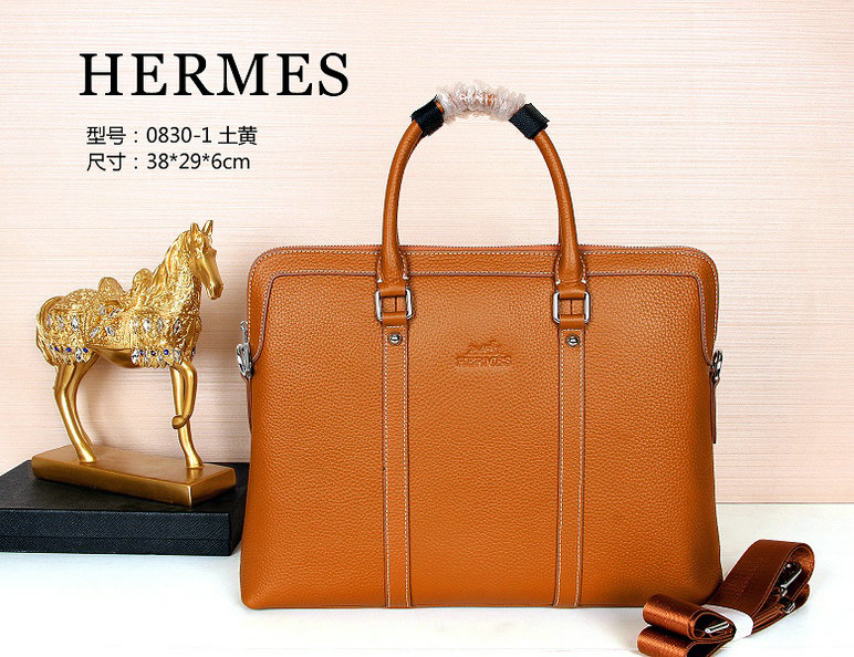 Wholesale Cheap Replica Hermes Leather Briefcase Bags for Sale-130
