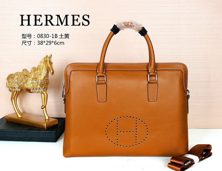 Wholesale Cheap Replica Hermes Leather Briefcase Bags for Sale-134