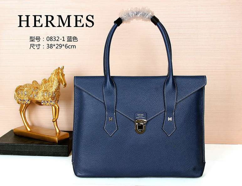 Wholesale Cheap Replica Hermes Leather Briefcase Bags for Sale-136