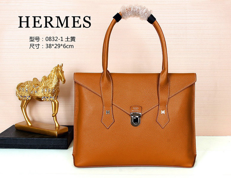 Wholesale Cheap Replica Hermes Leather Briefcase Bags for Sale-137