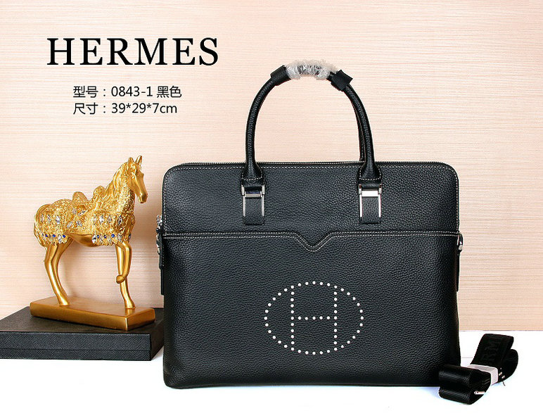 Wholesale High Quality Replica Hermes Leather Briefcase Bags for Sale-143
