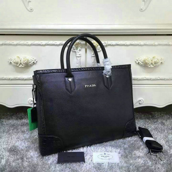Wholesale Prada Briefcases Mens Bags-001