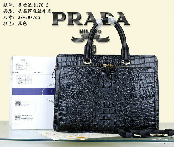Wholesale Prada Briefcases Mens Bags-003
