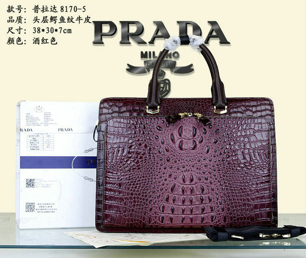Wholesale Prada Briefcases Mens Bags-004
