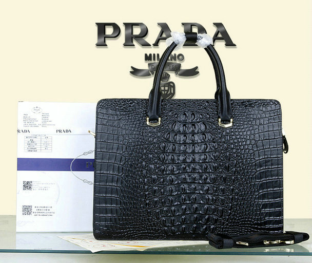 Wholesale Prada Briefcases Mens Bags-006