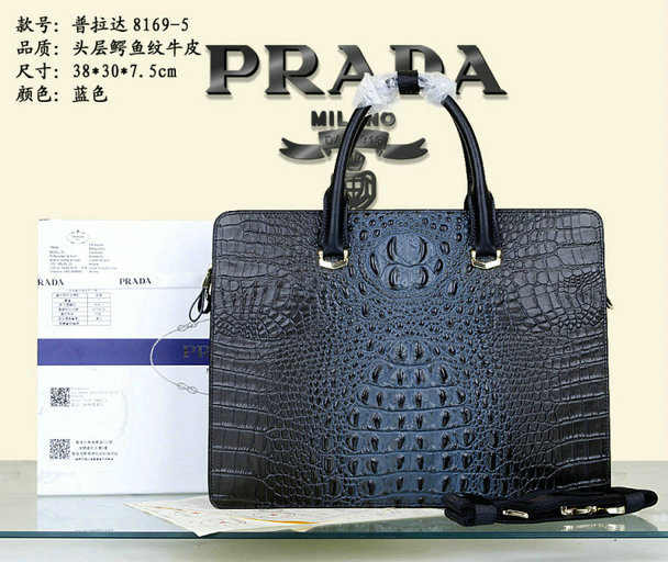 Wholesale Prada Briefcases Mens Bags-008
