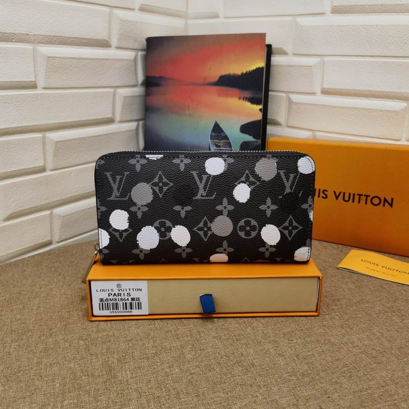 LV x YK Monogram Canvas Zippy Wallet M81864