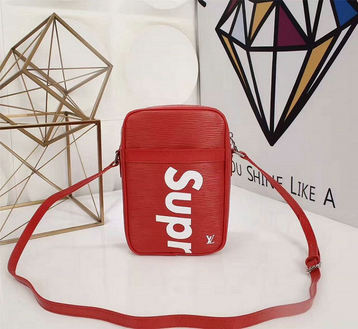 Louis Vuitton x Supreme Danube Epi PM Red for Sale-091